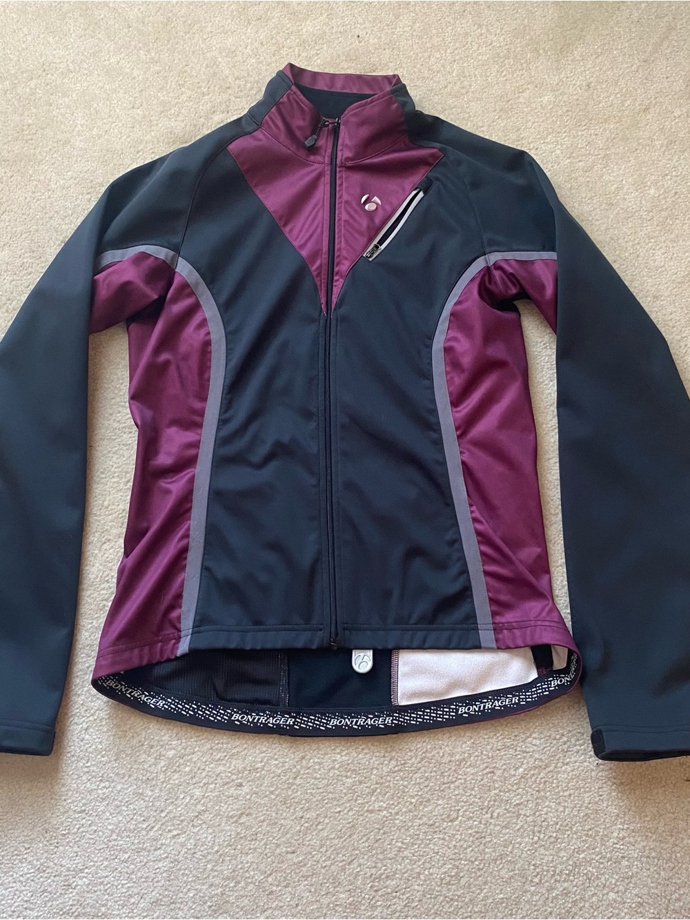 Bontrager RL Windproof Softshell WSD Women’s Cycling Jacket Medium Purple Black